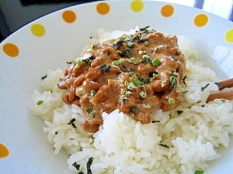 納豆とふりかけ丼☆